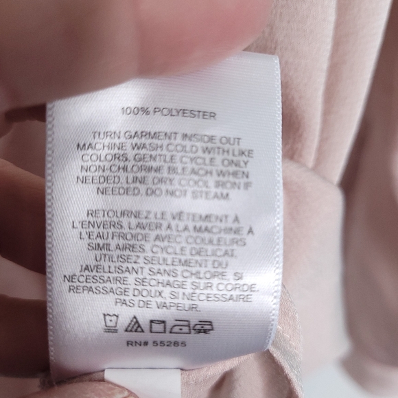 EXPRESS Portofino Button Front Shirt With Ruffle Collar And Roll Tab Sleeves XL - Picture 11 of 13